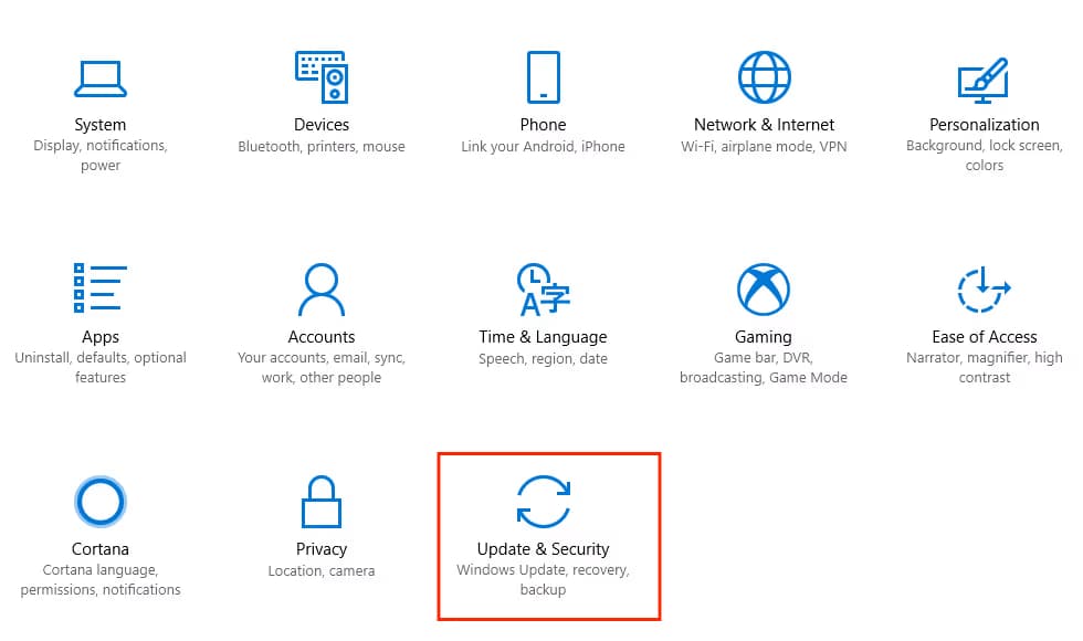 Windows Update & Security
