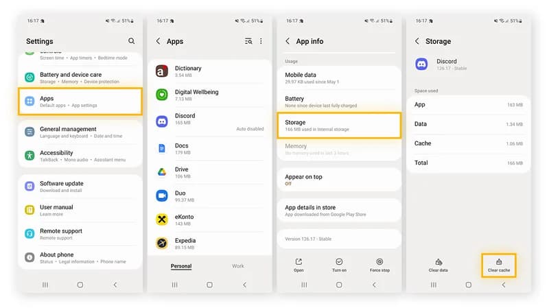 Android Clear Cache