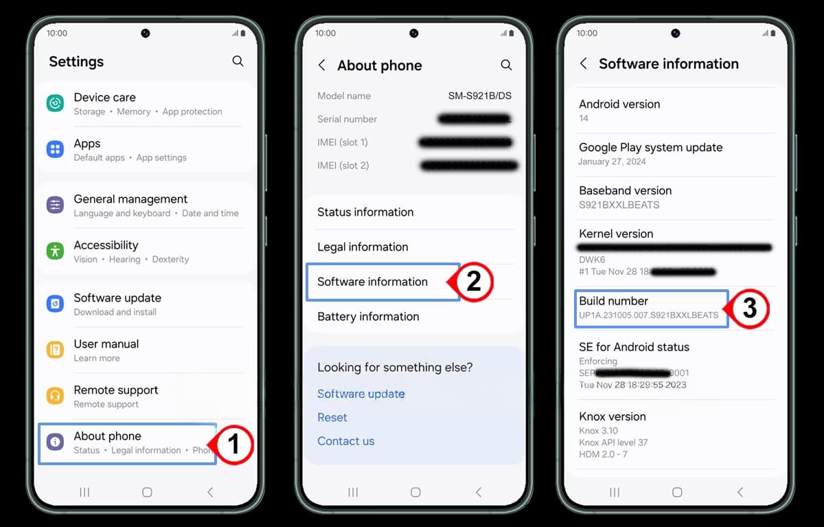 Android Developer Menu