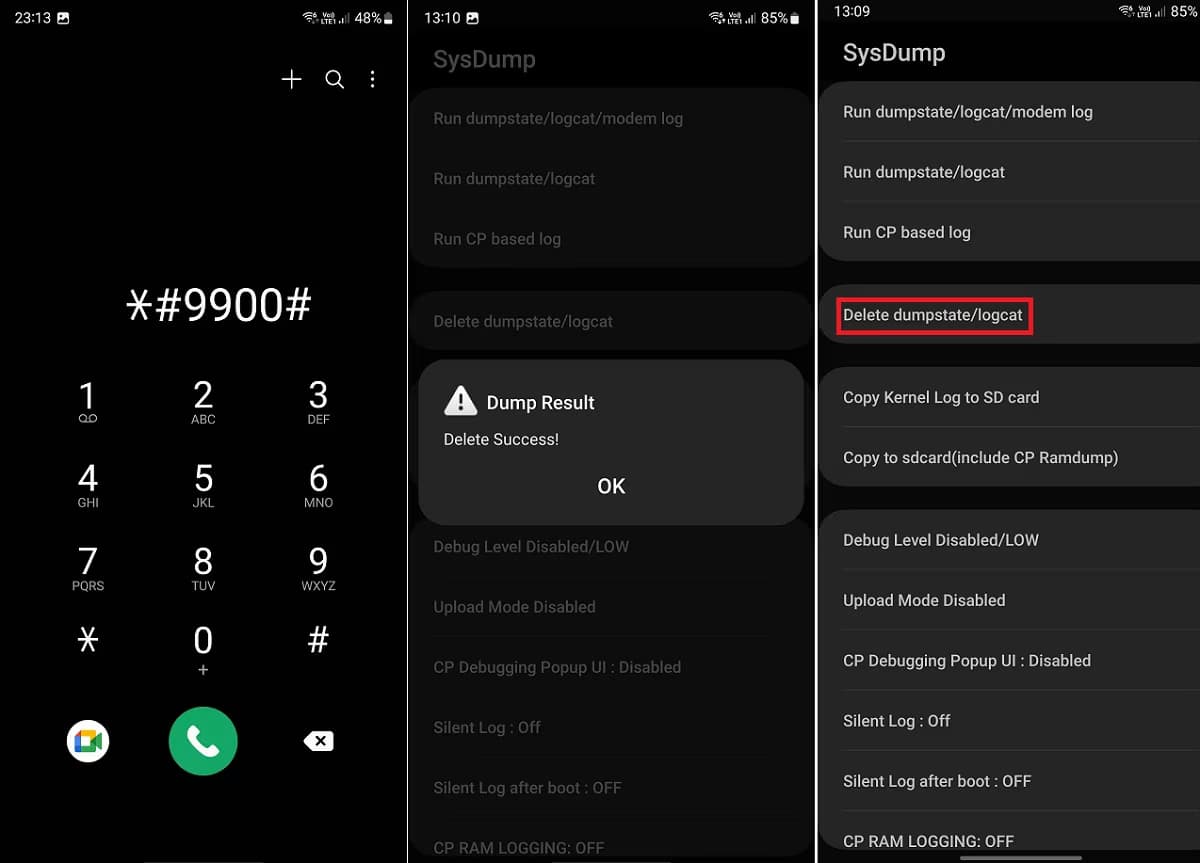 Android Deleting the System Error Log