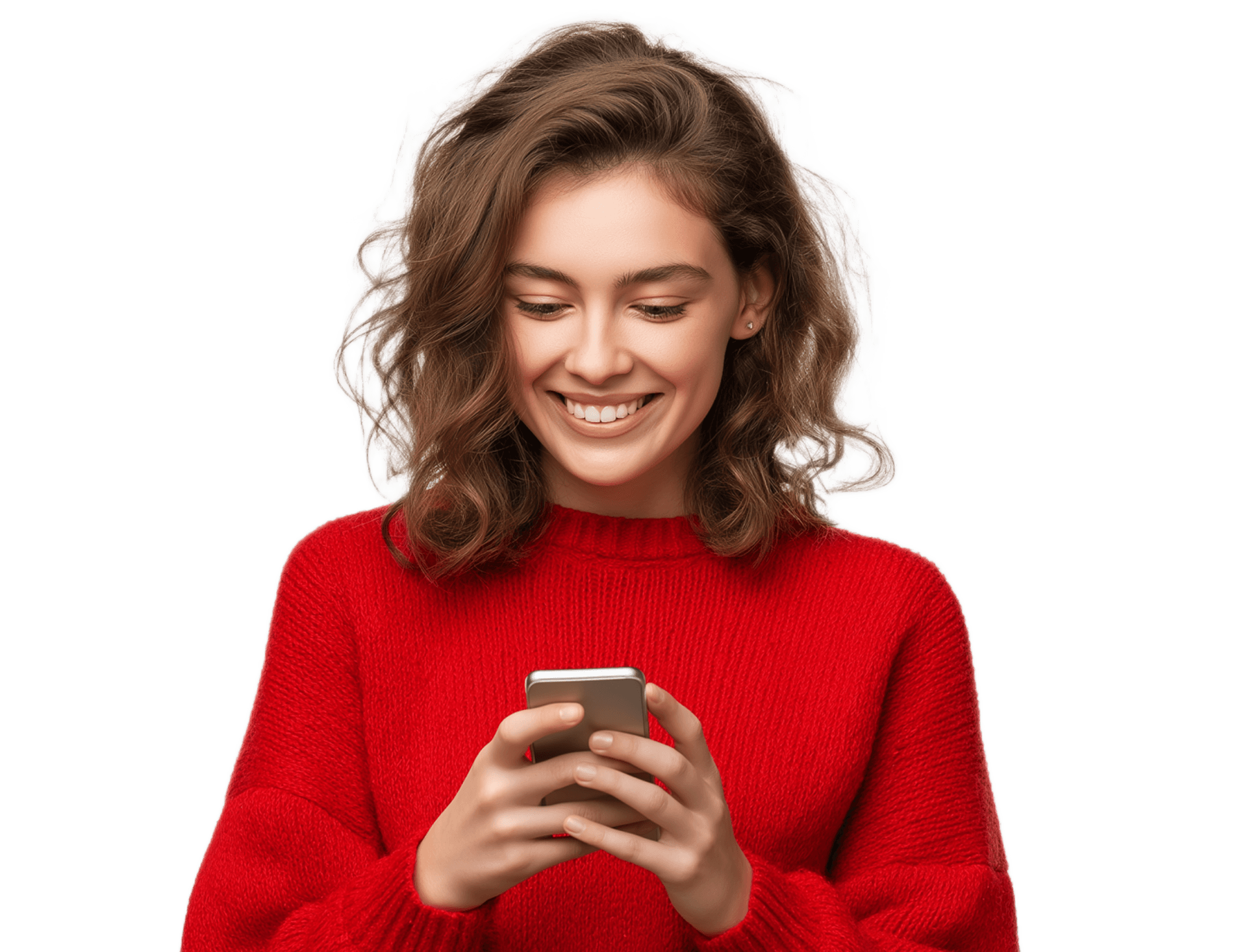 Девушка со смартфоном