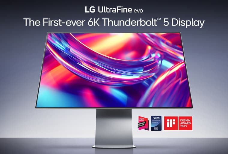 Представлен LG UltraFine 32U990A — 32-дюймовый 6K-монитор с Thunderbolt 5