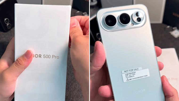 В сети появились первые распаковки HONOR 500 и 500 Pro в стиле iPhone Air