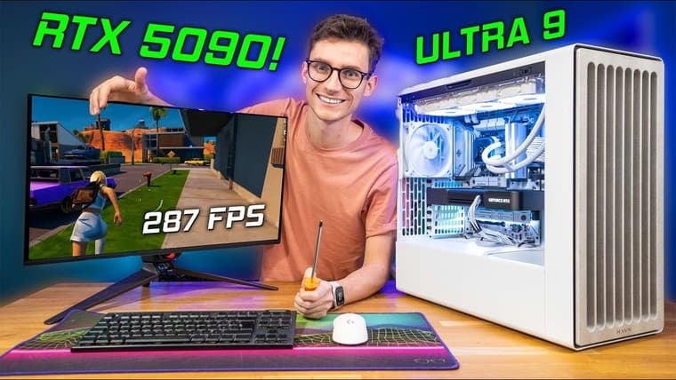 PC Centric протестировал ПК с GeForce RTX 5090 и Core Ultra 9 285K — лучше выбрать Ryzen 7 9800X3D