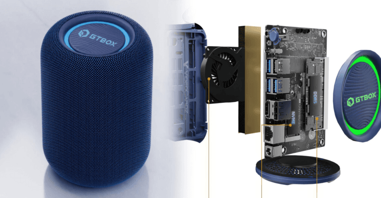 GTBOX выпустила необычный мини-ПК с процессором Ryzen 7 8745HS, который выглядит как колонка