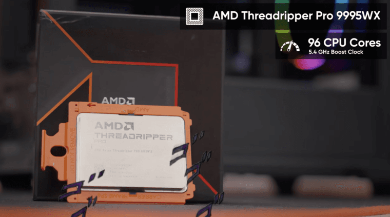 Linus Tech Tips показал, на что способен процессор AMD Ryzen Threadripper Pro 9995WX за $12 000