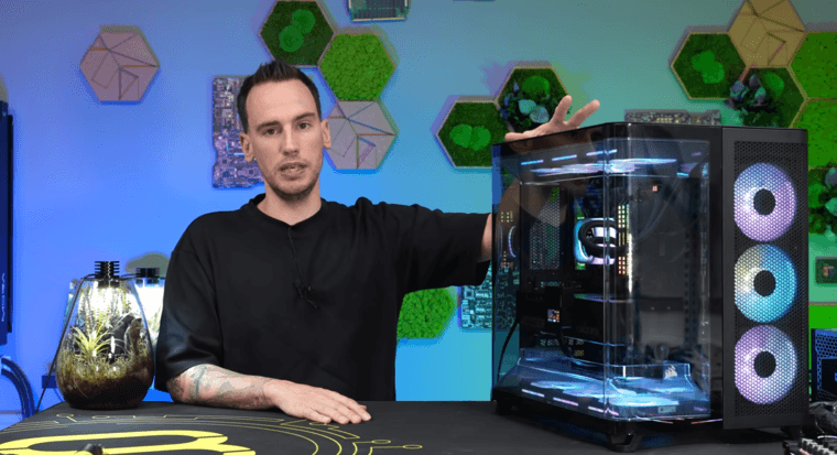 der8auer сравнил трехкамерный корпус Corsair 5400 LX со стандартной моделью ENDORFY Arx 700