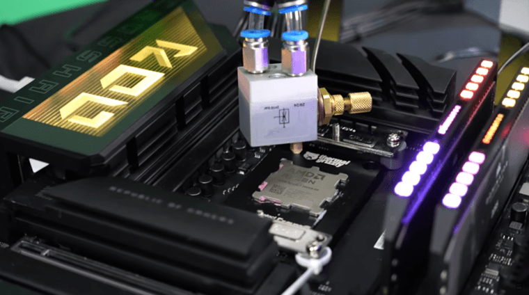 der8auer протестировал охлаждение диэлектрическим спреем — экзотическая технология из прошлого