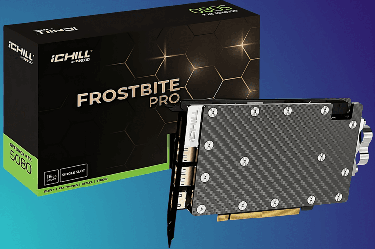 В DNS появилась видеокарта NVIDIA GeForce RTX 5080 в версии INNO3D ICHILL FROSTBITE PRO