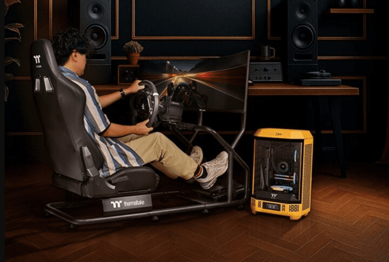 Thermaltake представила GR300 Racing Simulator — кресло для полного погружения в гонки
