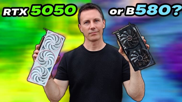 Tech YES City сравнил RTX 5050 с ARC B580 в ряде современных игр с разрешениями 1080р, 1440р и 4К