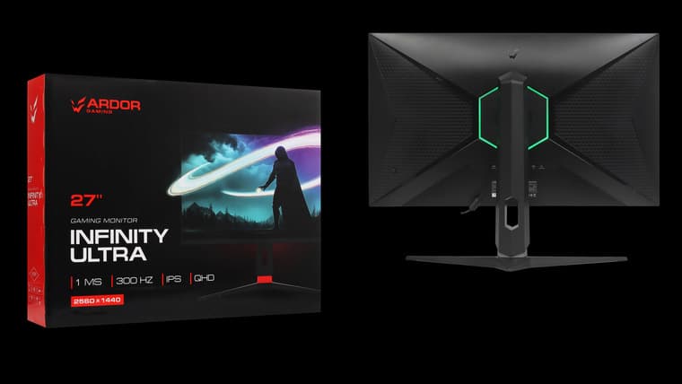 В DNS появился 300-герцовый монитор ARDOR GAMING INFINITY ULTRA AQ27H1