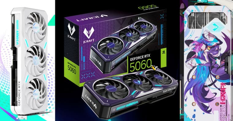MaxSun возвращает классический дизайн iCraft видеокартам RTX 5060
