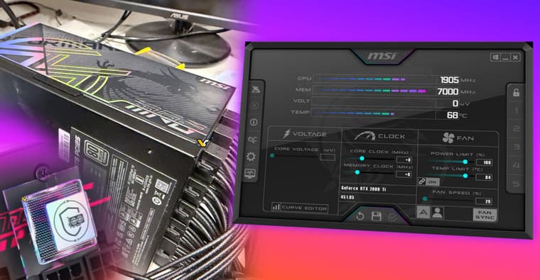 MSI Afterburner может получить поддержку защиты питания GPU в блоках питания MSI — Unwinder