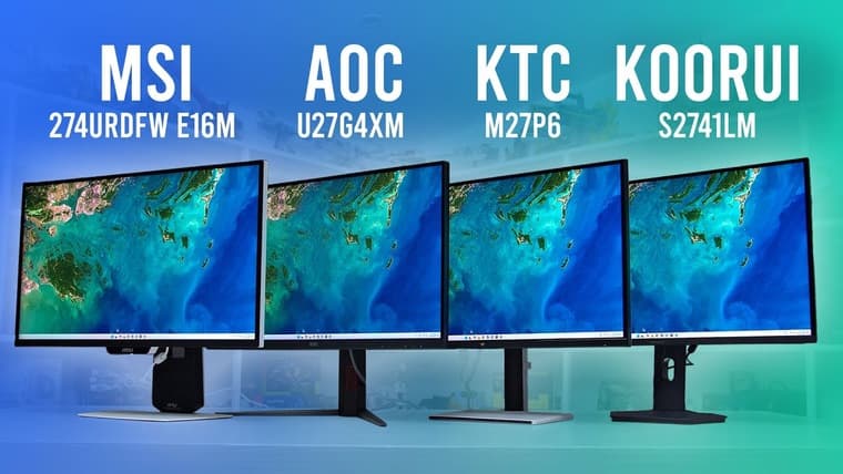 Monitors Unboxed сравнили лучшие 27-дюймовые мониторы Mini-LED от MSI, KTC, AOC и KOORUI