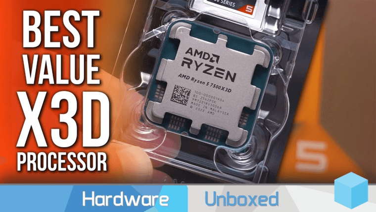 Hardware Unboxed сравнил Ryzen 7500X3D с Ryzen 9800X3D в 12 актуальных играх — велика ли разница
