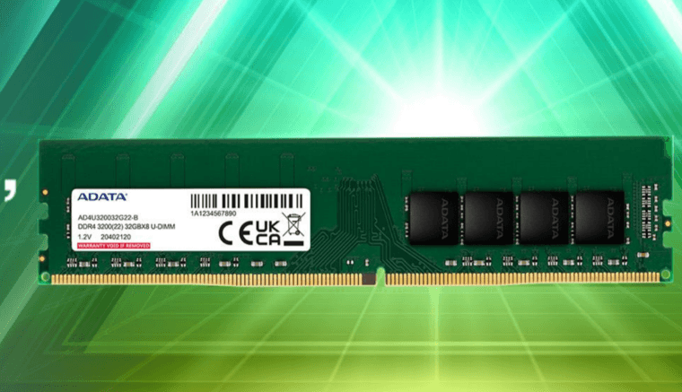 В DNS появилась оперативная память ADATA Premier типа DDR4 с гарантией 120 месяцев