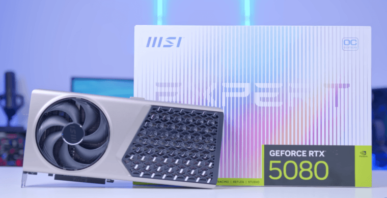 GeekaWhat назвал связку из MSI RTX 5080 Expert OC и Ryzen 7 9800X3D идеальной для 4K-гейминга