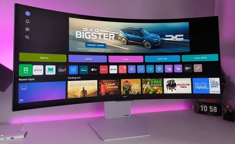 В DNS появился сверхширокоугольный игровой OLED-монитор LG UltraGear 34GX90SA-W с частотой 240 Гц