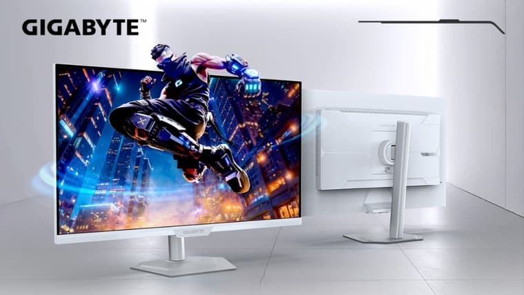 GIGABYTE представила два белоснежных игровых монитора M27Q2 QD ICE и M27UP ICE