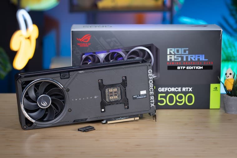 В PCGH протестировали ASUS GeForce RTX 5090 ROG Astral BTF — лучшая RTX 5090 на рынке