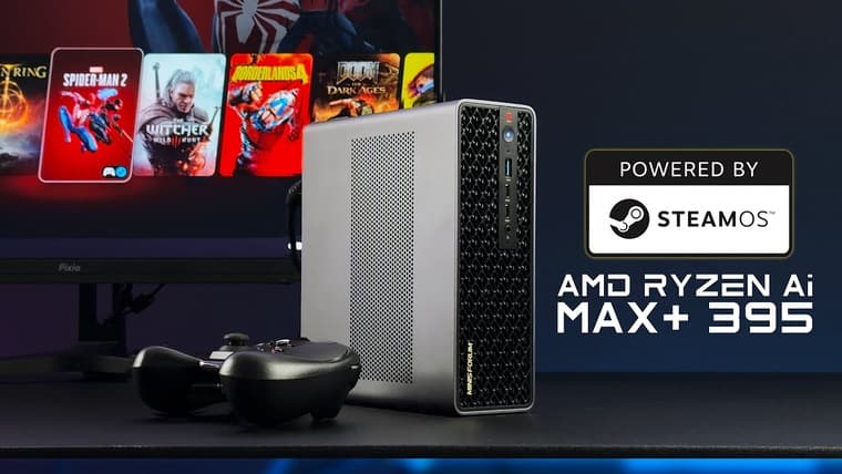 MINISFORUM MS-S1 MAX с встройкой AMD Ryzen AI Max+395 протестировали в играх со SteamOS 3.8