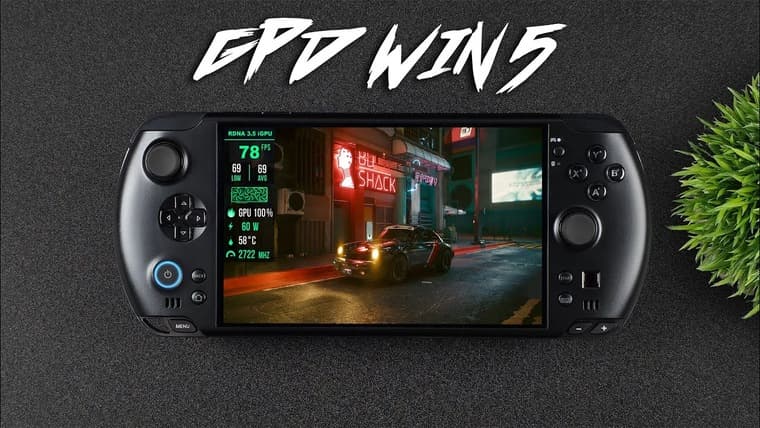 ETA PRIME протестировал портативную консоль GPD Win 5 с графикой Radeon 8060S в ряде современных игр