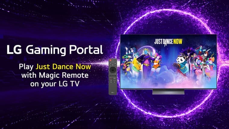 На ТВ LG можно будет запускать танцевальную игру Just Dance Now и управлять при помощи пульта