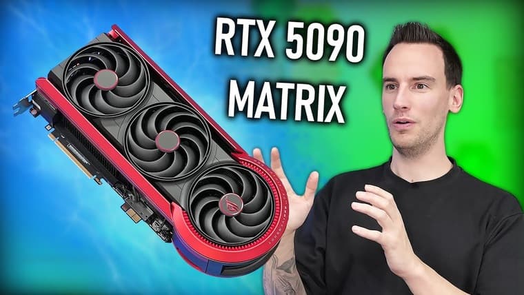 Der8auer опубликовал результаты тестирования премиальной ASUS RTX 5090 ROG Matrix с TDP в 800 Вт