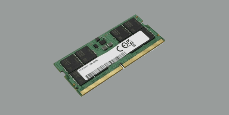 В DNS появилась оперативная память типа DDR5-6400 от Samsung в форм-факторе SODIMM