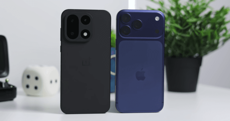 PhoneArena сравнил флагманы iPhone 17 Pro Max и OnePlus 15