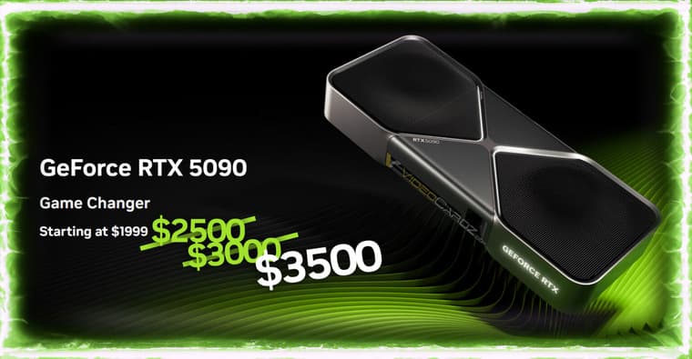 Цены на GeForce RTX 5090 в США приблизились к $4000