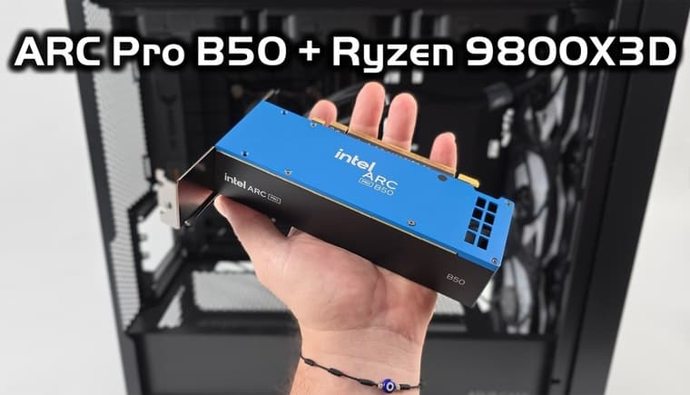 Ryzen 7 9800X3D в связке с ARC Pro B50 протестировали в Borderlands 4, Cyberpunk 2077 и других играх