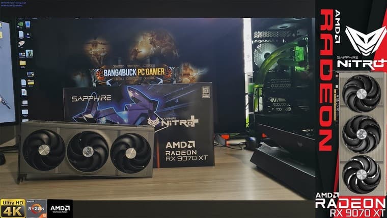 Bang4BuckPC Gamer протестировал Radeon RX 9070 XT в 4K с Path Tracing и FSR