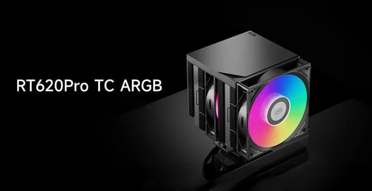 PCCooler выпустила обновленный процессорный кулер RT620Pro TC ARGB стоимостью 34 доллара