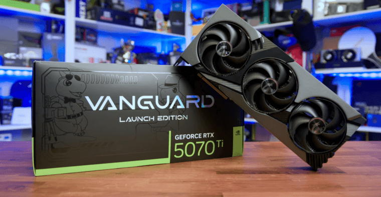 eTeknix протестировали MSI GeForce RTX 5070 Ti Vanguard — одно из лучших исполнений на рынке