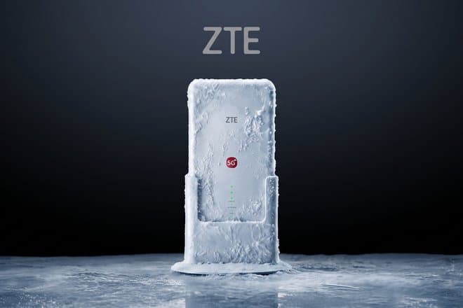 ZTE представила роутер, который можно заморозить