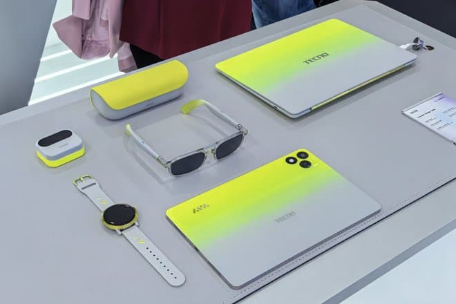 Что показала TECNO на MWC 2026: неоновые гаджеты и смартфоны «на газу»