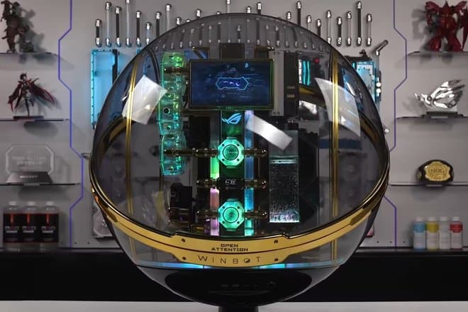 Энтузиасты собрали суперкомпьютер в стеклянном шаре за 60 000 долларов