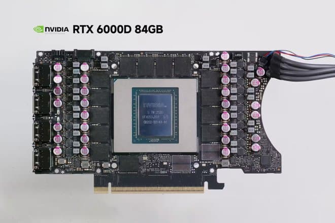 Китайская видеокарта Nvidia RTX 6000D получила 84 ГБ памяти