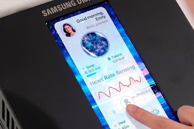 Samsung показала экран для смартфона, способный измерять давление по пальцу