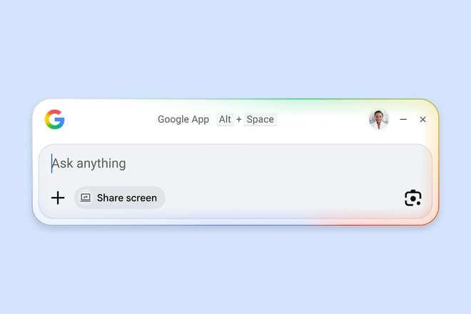 Google выпустила интеллектуальную строку поиска для компьютеров Windows